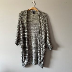 Black and Gray Heathered Shrug
